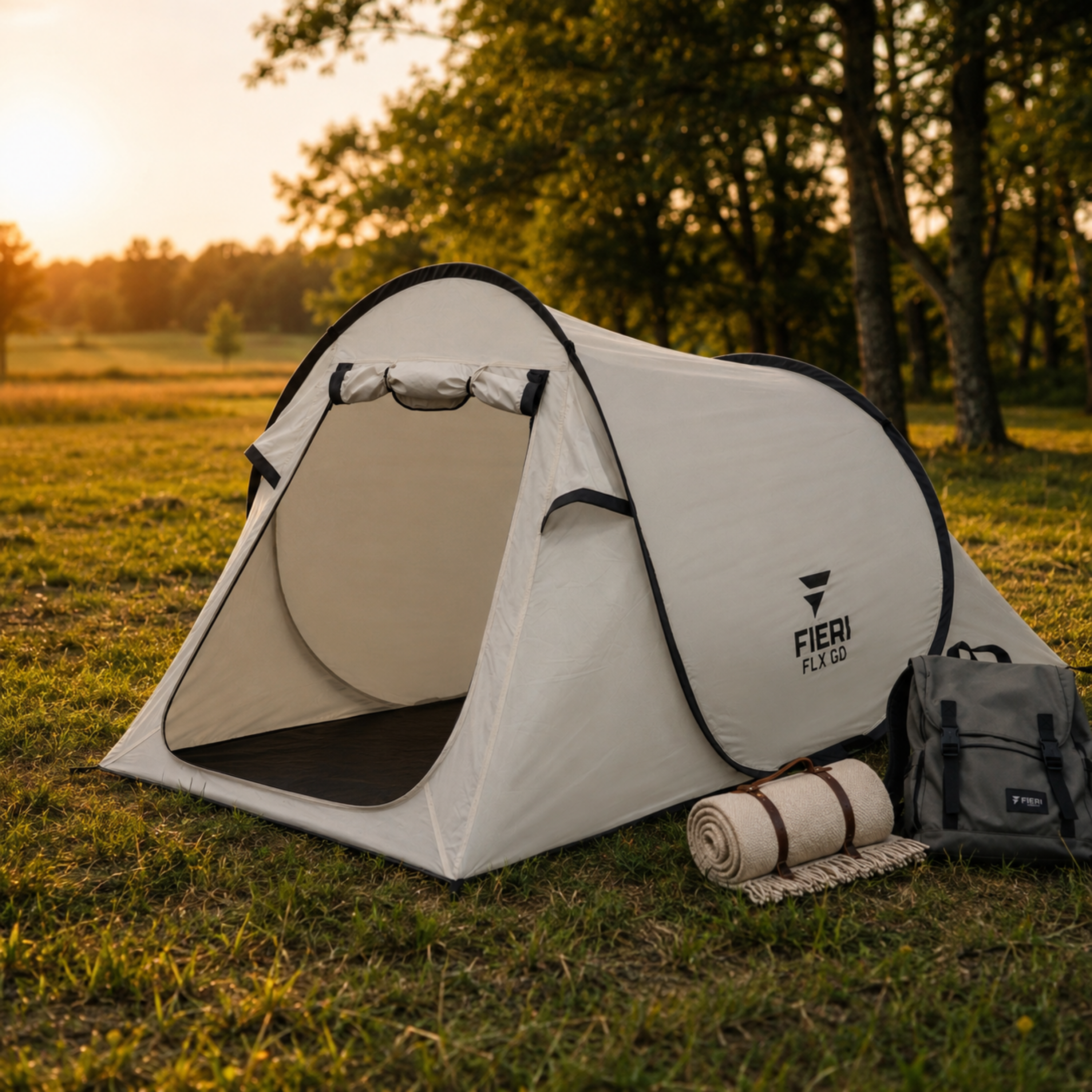 Fieri FLX Go pop-up tent voor korte kampeertrips