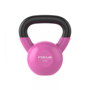 Kettlebell - Focus Fitness Vinyl - 4 kg - Roze