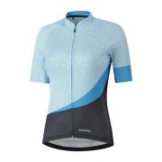 Fietsshirt - Shimano Wielershirt Mizuki - M - Dames - Blauw / Grijs