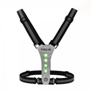 Hardloopvest - Focus Fitness Veiligheidsvest Verlicht - Oplaadbaar - Zwart