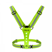 Hardloopvest - Focus Fitness Veiligheidsvest Verlicht - Oplaadbaar - Groen