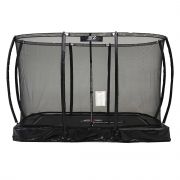 Trampoline - Senz Sports J5000 Series - 214 x 305 cm - Rechthoekig - Zwart - Inbouw - Vooraanzicht