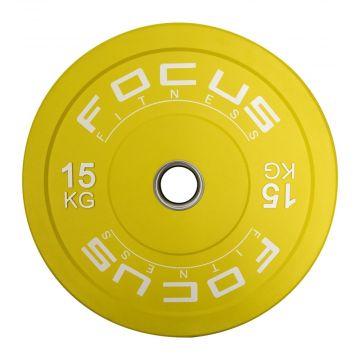 Olympische halterschijf 50 mm - Focus Fitness Bumper plate