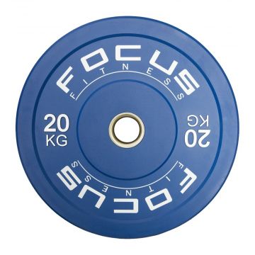 Olympische halterschijf 50 mm - Focus Fitness Bumper plate
