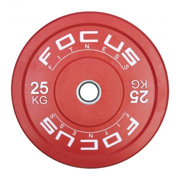 Olympische halterschijf 50 mm - Focus Fitness Bumper plate