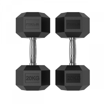 Focus Fitness - Hexa Dumbbell - 20 kg 
