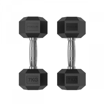 Focus Fitness - Hexa Dumbbell - 7 kg