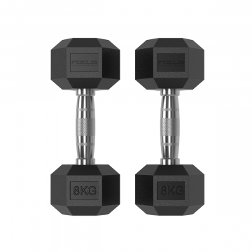 Focus Fitness - Hexa Dumbbell - 8 kg 