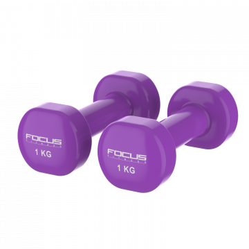 Vinyl dumbbell - 1 kg