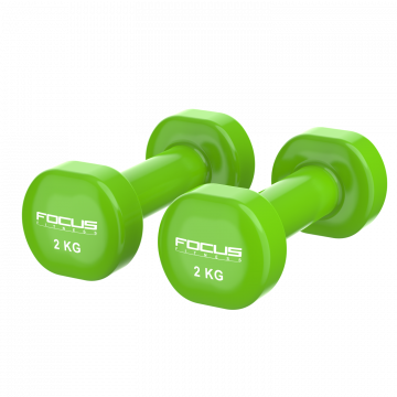 Vinyl dumbbell - 2 kg