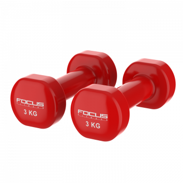 Vinyl dumbbell - 3 kg