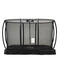 Trampoline - Senz Sports J5000 Series - 214 x 305 cm - Rechthoekig - Zwart - Inbouw - Vooraanzicht