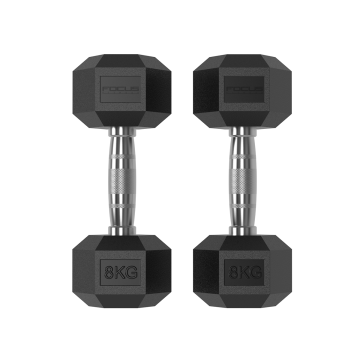 Focus Fitness - Hexa Dumbbell - 8 kg 