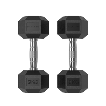 Focus Fitness - Hexa Dumbbell - 9 kg 