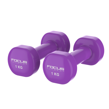 Vinyl dumbbels - 1 kg