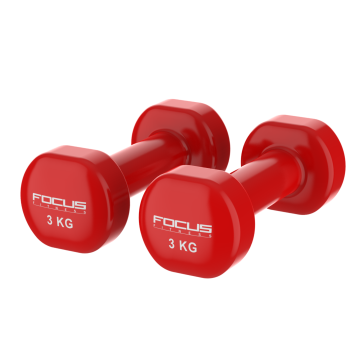 Vinyl dumbbell - 3 kg