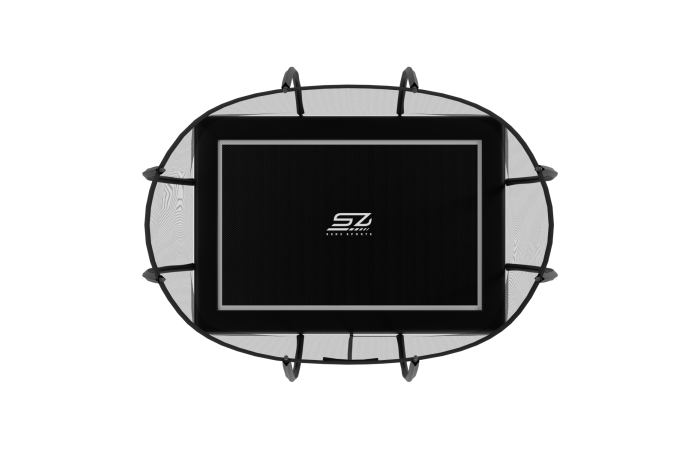 Luxari - Hoogwaardige Fitness Bounce Trampoline - Inclusief Stang En Beschermhoes - 105 Cm Diameter Opvouwbaar Belastbaar Tot 150 Kg Mini Trampoline Hometrainer
