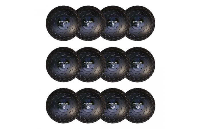Focus Fitness Slam Ball Met Grip – 3 Kg – Zwart – Stuitert Niet – Perfect Voor Kracht- En Core Training