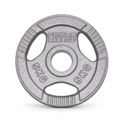 Focus Fitness Olympische Halterschijf 50 mm - Hamerton - 5 kg - Gietijzer
